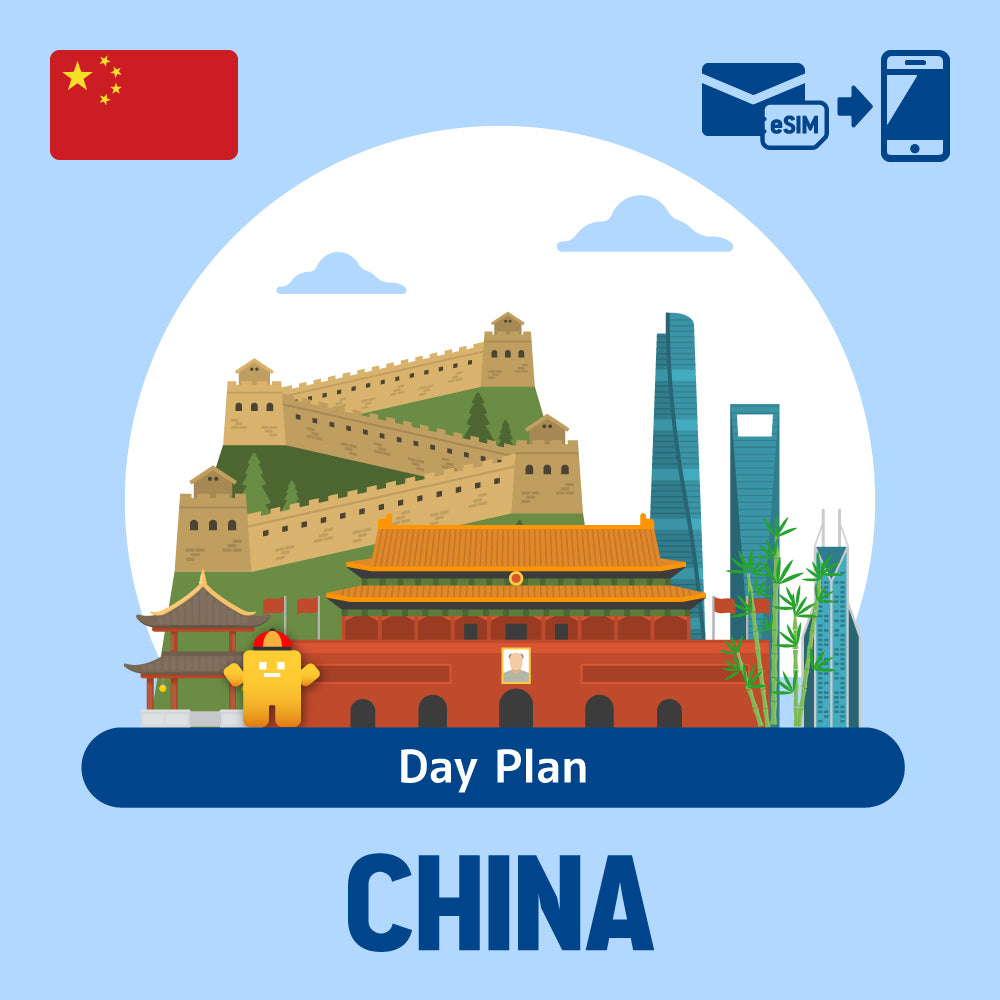 Plan de ESIM/día prepago que se puede usar en China