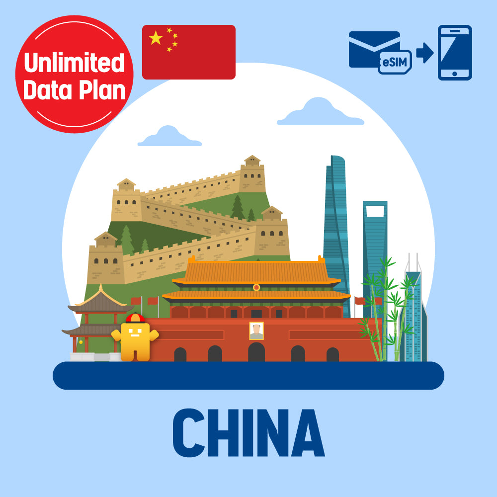 Prepaid eSIM for China / Unlimited