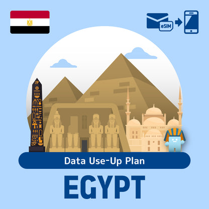 Plan de ESIM/día prepago que se puede usar en Egipto