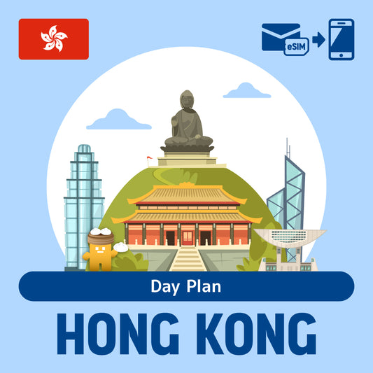 Plan de ESIM/día prepago que se puede usar en Hong Kong