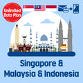Prepaid eSIM for Singapore, Malaysia and Indonesia / Unlimited