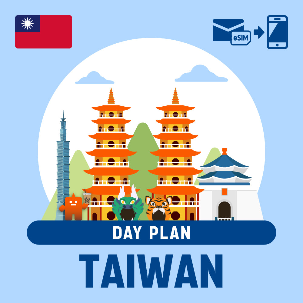 Prepaid ESIM/Day plan that can be used in Taiwan