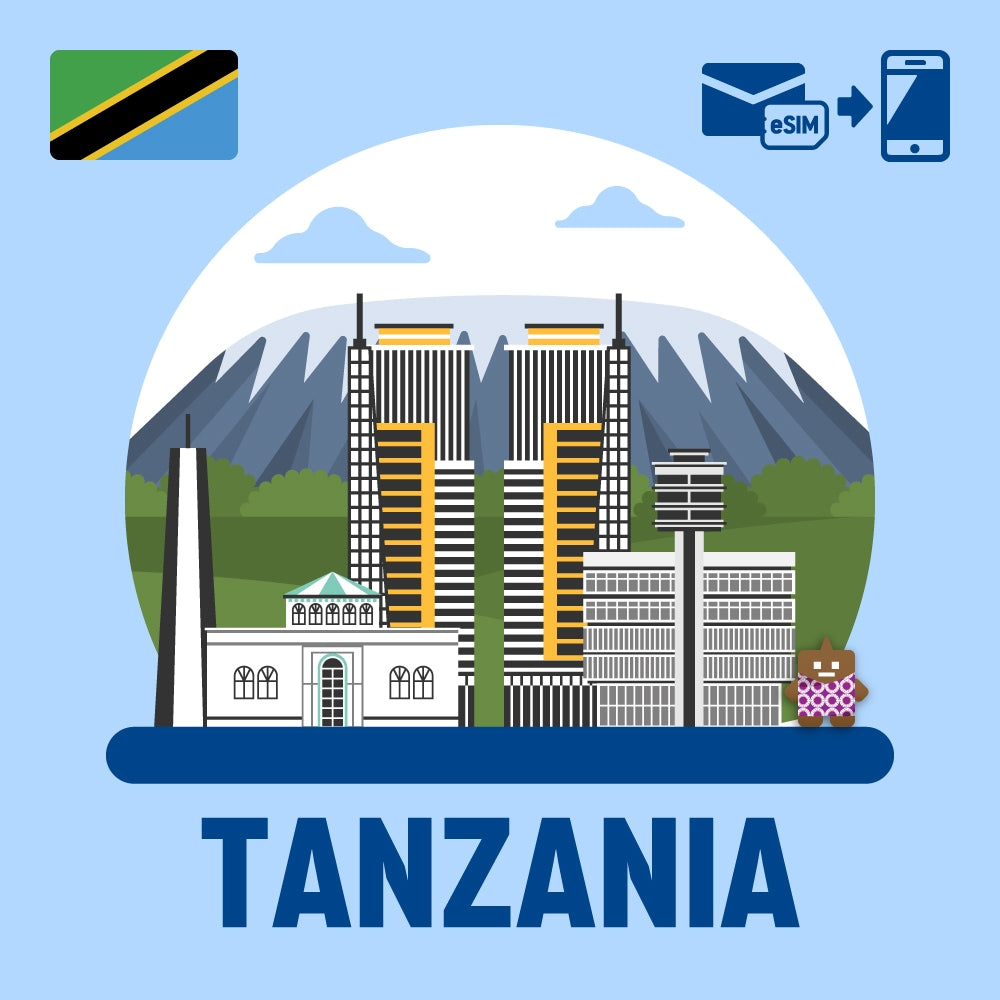 Prepaid eSIM for Tanzania / Daily data