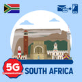 남아프리카에서 사용할 수있는 5G 통신 선불 ESIM/일 계획